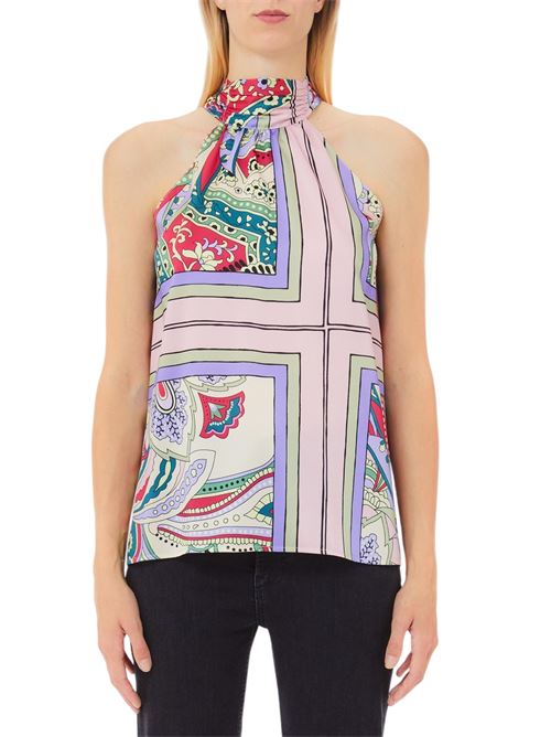 Printed sleeveless top Liu Jo | WA5394T5973.M9547